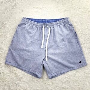 Southern Marsh Shorts Women's 1 Light Blue 34"W Drawstring Elastic Lounge Preppy